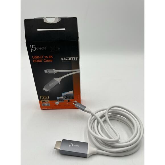 J5Create USB-C to 4K HDMI Cable HDMI - Picture 1 of 8